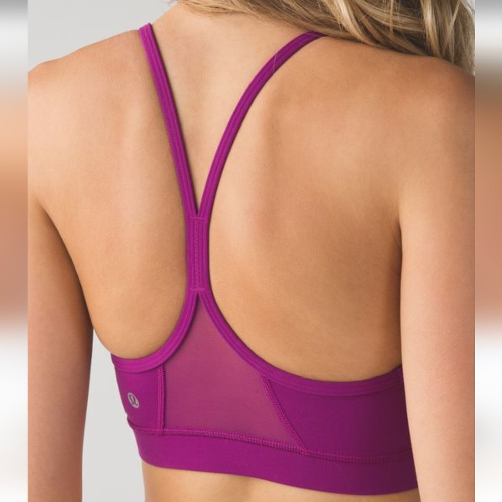 Lululemon Flow Y Bra IV berry